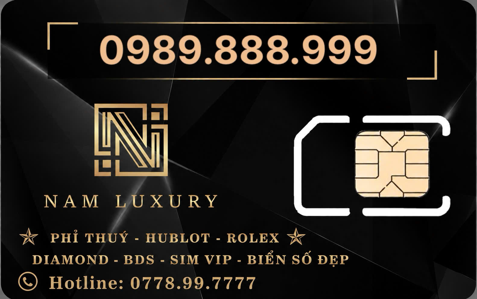 Sim số đẹp 0989.888.999 - NAM LUXURY
