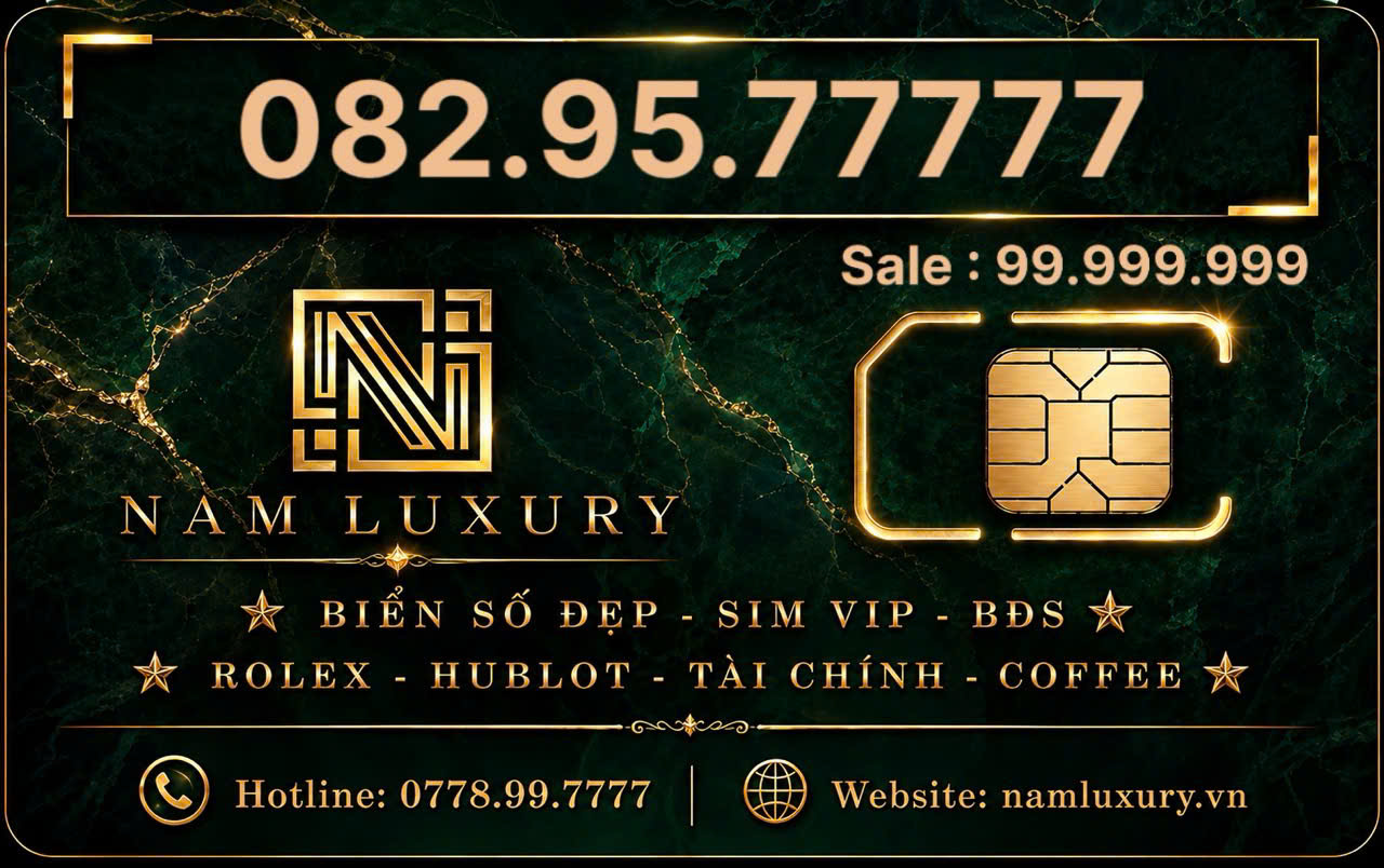 Sim số đẹp 082.95.77777 - NAM LUXURY